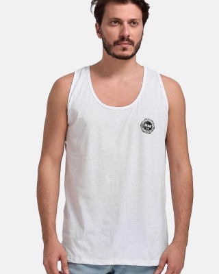 Sleeveless blouse BODY MOVE 257 WHITE