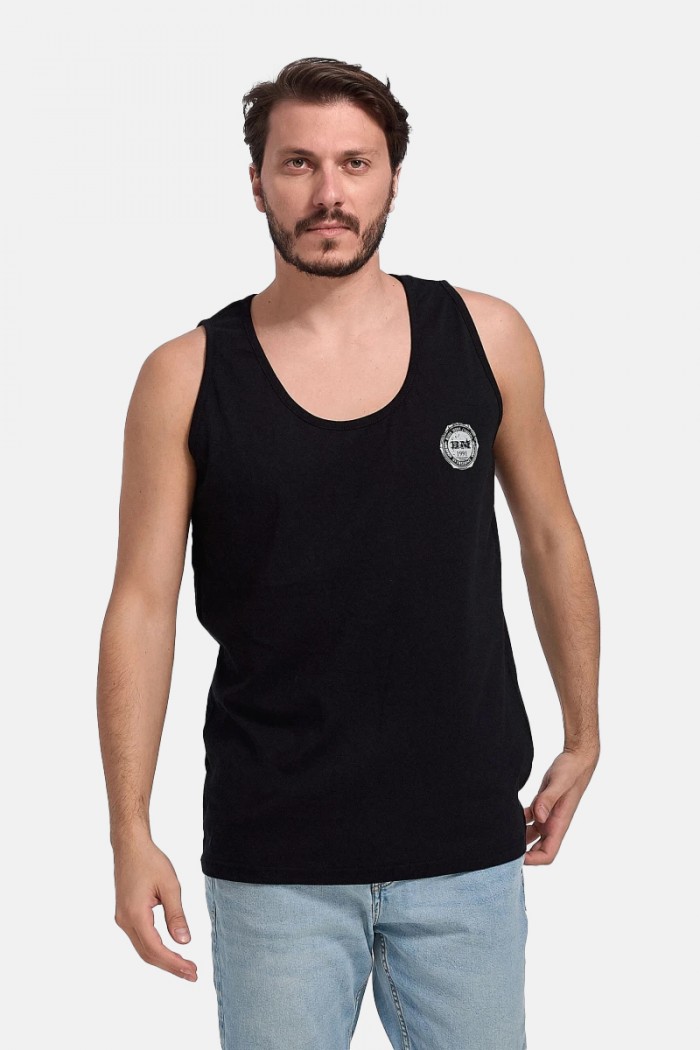 Sleeveless blouse BODY MOVE 257 BLACK