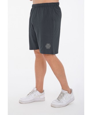 Herren-Baumwollshorts BODYMOVE 495 Anthrazit