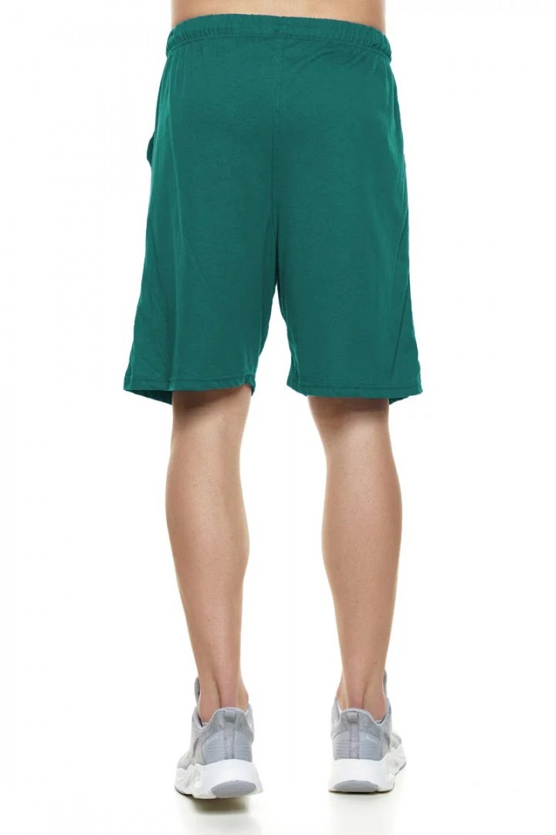 Herren-Shorts aus Baumwolle BODYMOVE 495 Petrol