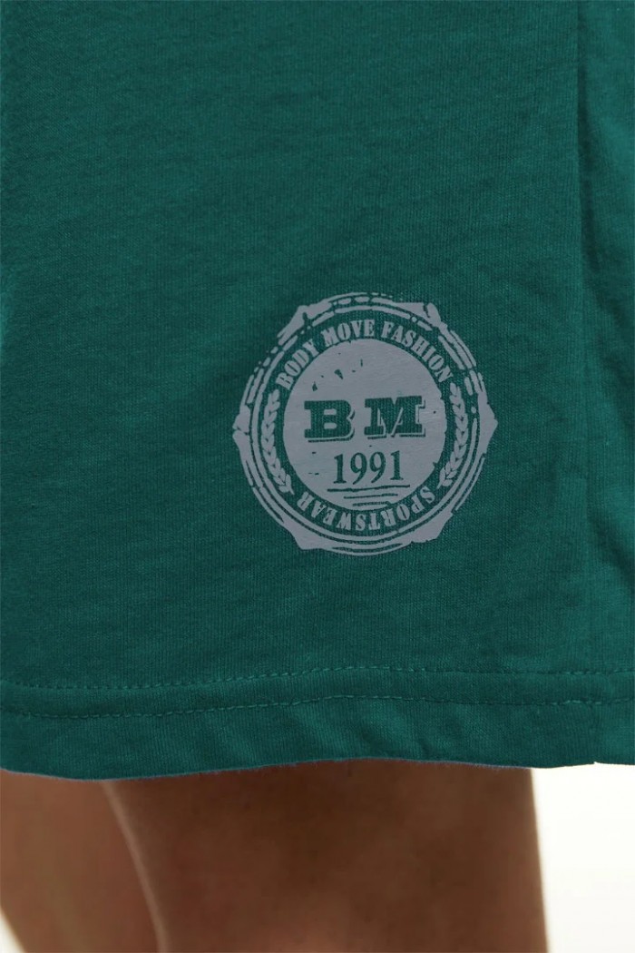 Mens cotton shorts BODYMOVE 495 Petrol