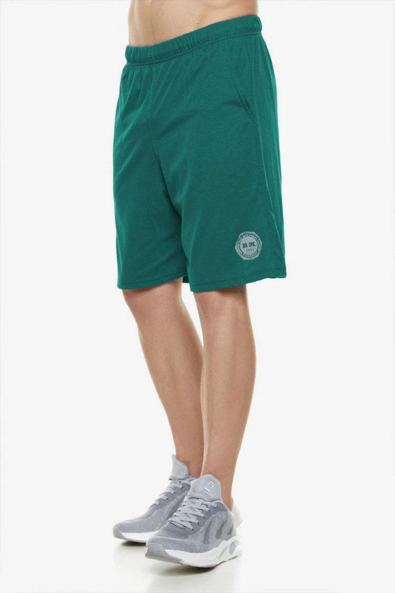 Herren-Shorts aus Baumwolle BODYMOVE 495 Petrol