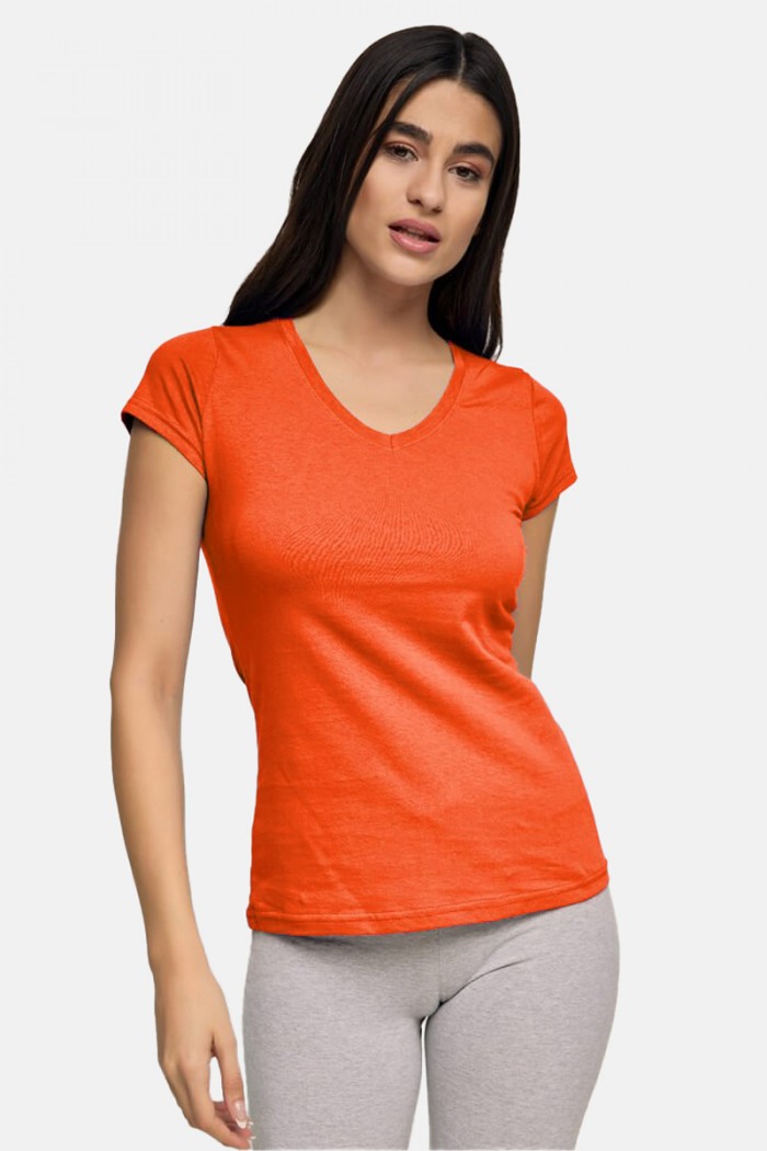 Women's T-Shirt BODY MOVE 614 PORTOOKALI