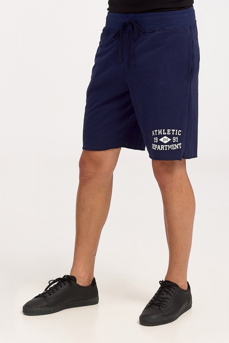 Men's cotton shorts BODY MOVE 680 BLUE DROPS