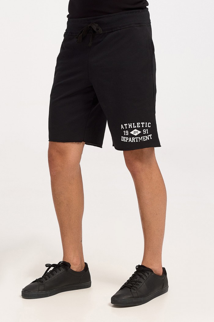 Mens cotton shorts BODY MOVE 680 BLACK