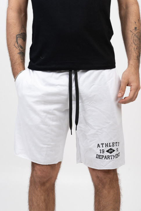 Men's cotton shorts BODY MOVE 680 WHITE