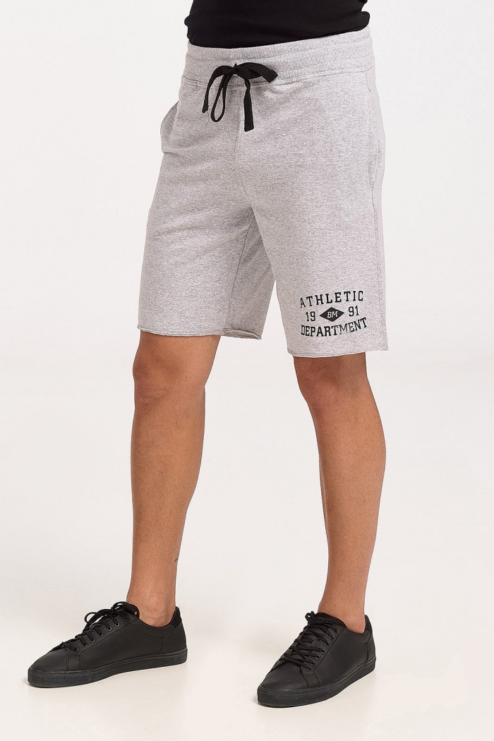 Mens cotton shorts BODY MOVE 680 GREY