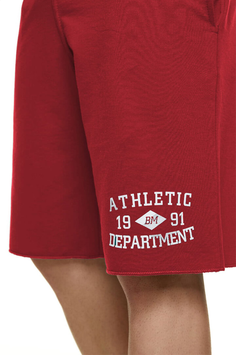Men's cotton shorts BODY MOVE 680 RED Men's cotton shorts BODY MOVE 680 RED