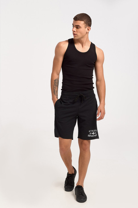 Men's cotton shorts BODY MOVE 680 BLACK