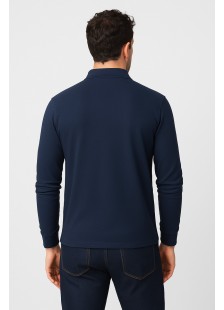 PICNIC TOP WITH LONG SLEEVE COLLAR BODY MOVE 728 NAVY PICNIC TOP WITH LONG SLEEVE COLLAR BODY MOVE 728 NAVY