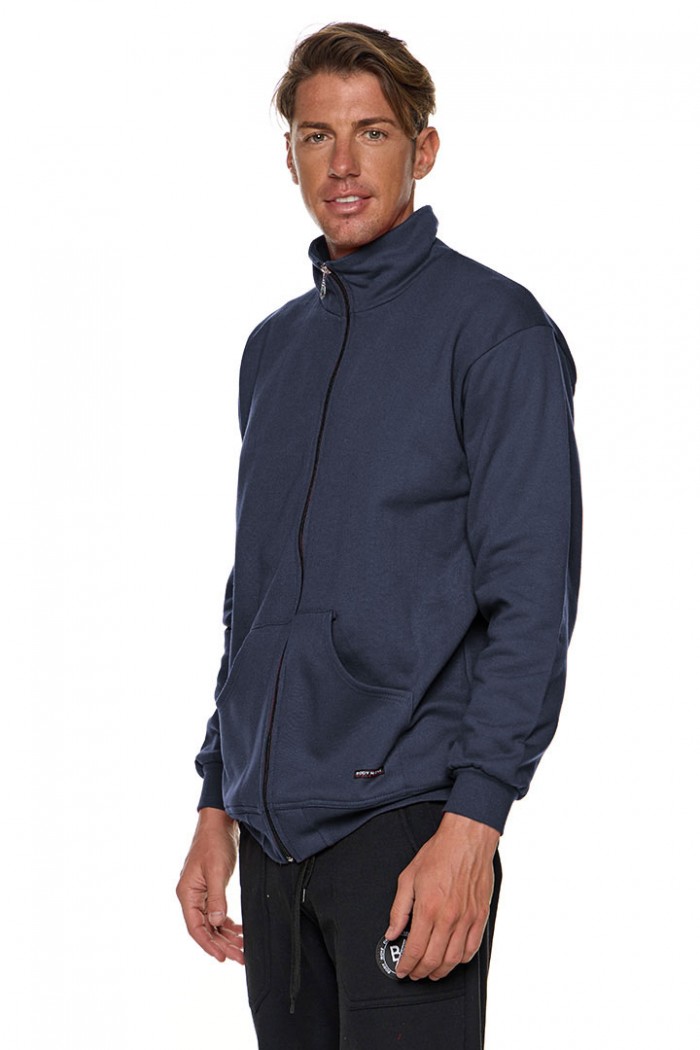 Hooded Sweater Jacket Hoodless Body Move 73 BLUE BLUE