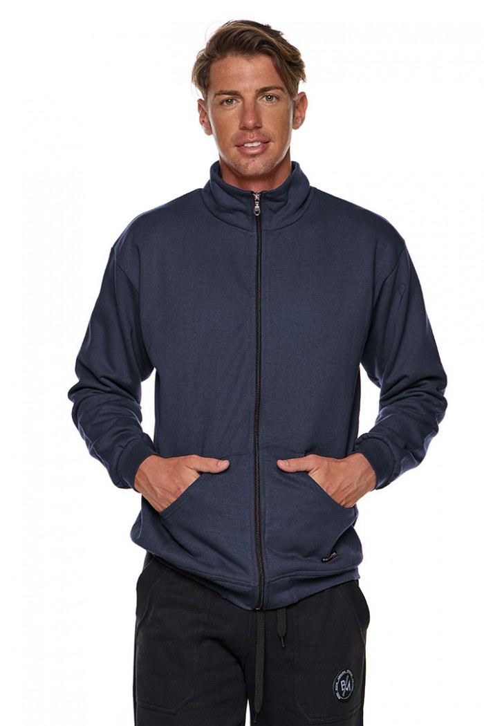 Hooded Sweater Jacket Hoodless Body Move 73 BLUE BLUE