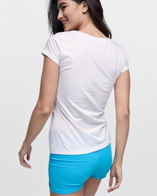 Damen T-Shirt BODY MOVE 814 WHITE