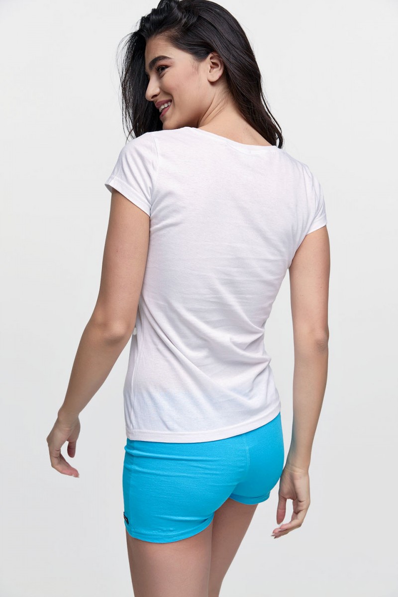 Damen T-Shirt BODY MOVE 814 WHITE