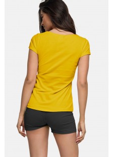 Womens T-Shirt BODY MOVE 814 YELLOW Womens T-Shirt BODY MOVE 814 YELLOW