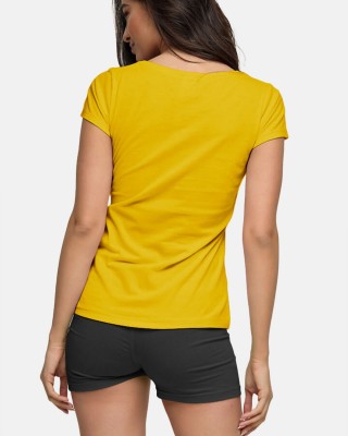 Damen T-Shirt BODY MOVE 814 YELLOW