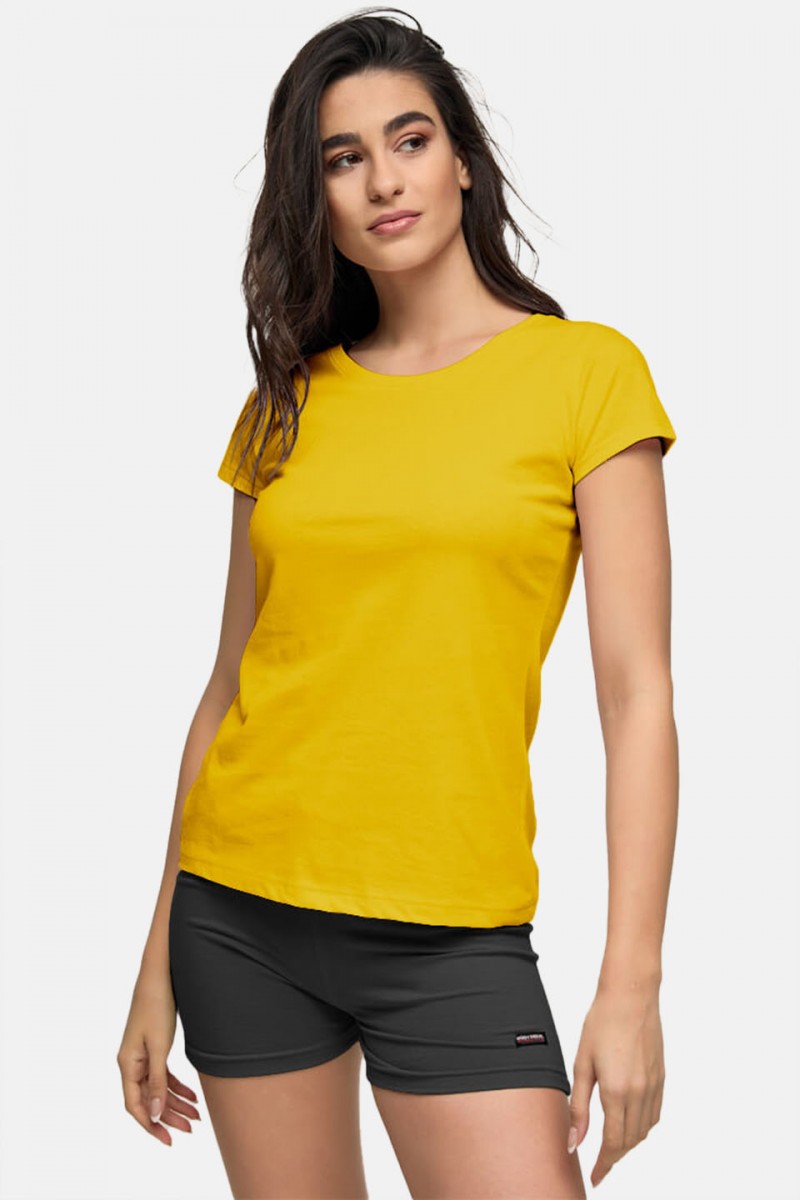 Women's T-Shirt BODY MOVE 814 YELLOW