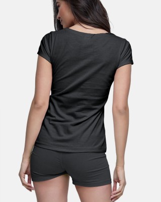 Damen T-Shirt BODY MOVE 814 BLACK