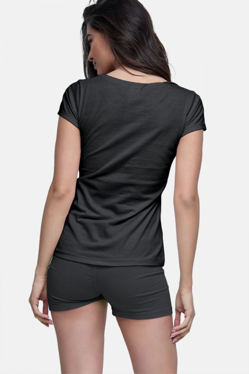 Damen T-Shirt BODY MOVE 814 BLACK