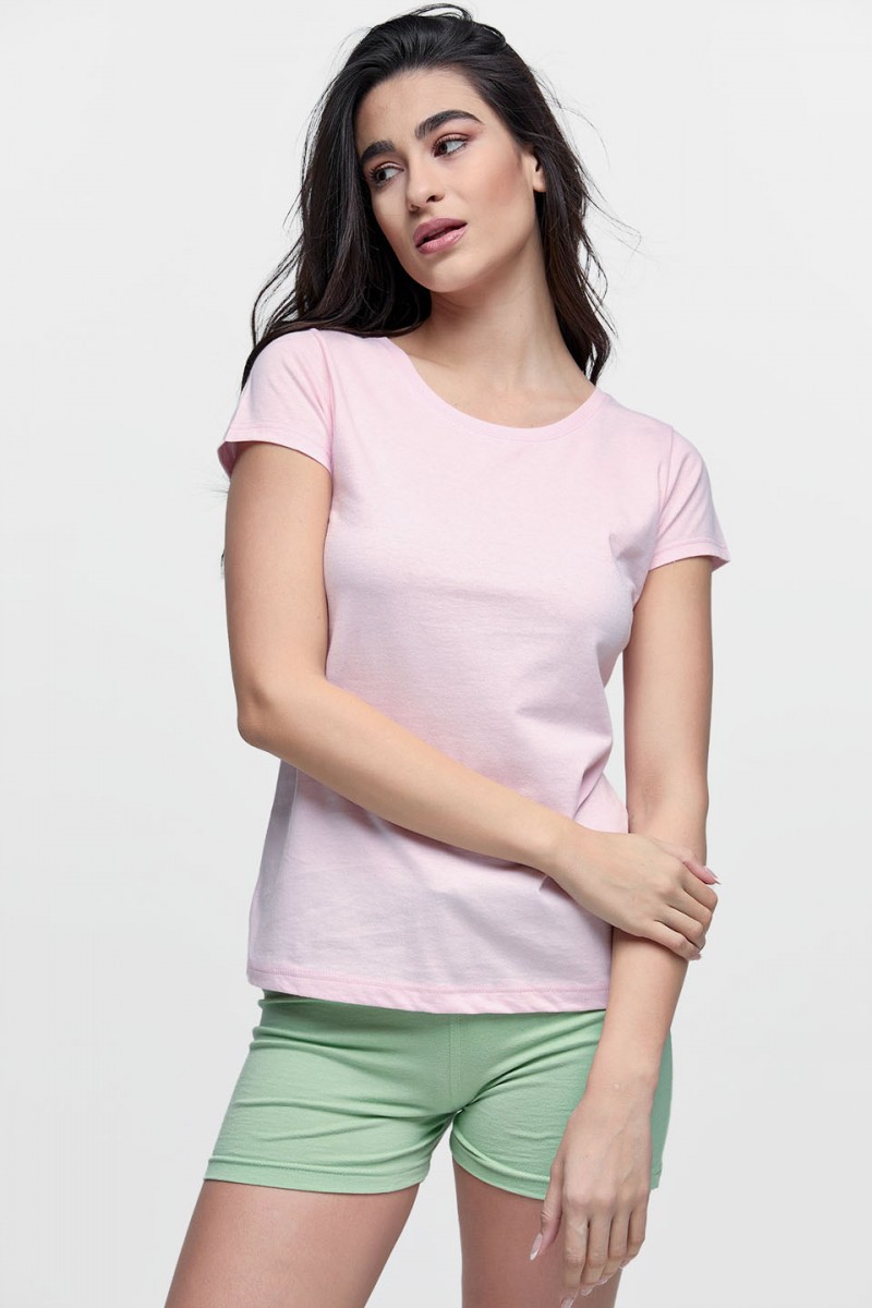 T-Shirt für Frauen BODY MOVE 814 ROZ