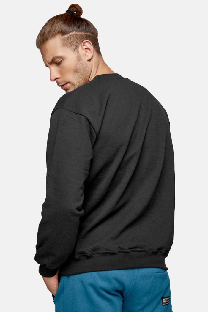 Herren Sweatshirt BODY MOVE 82 BLACK
