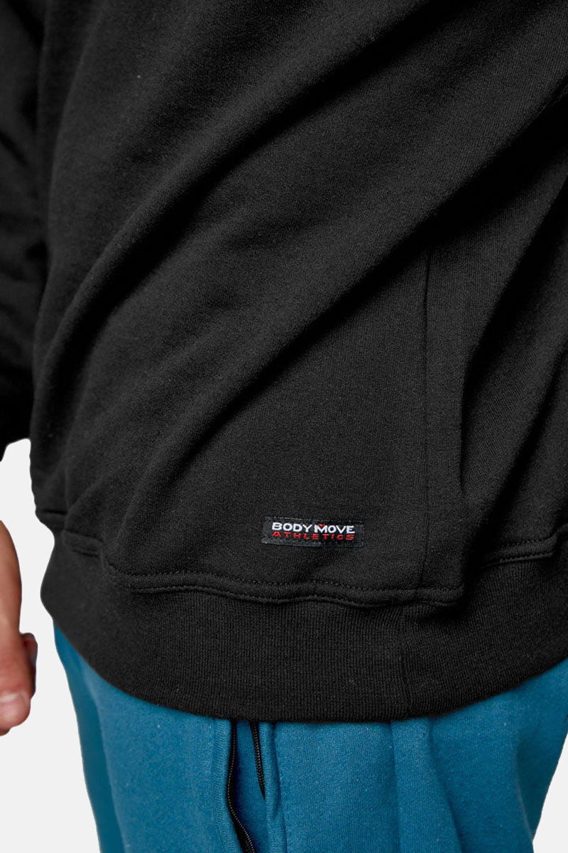 Herren Sweatshirt BODY MOVE 82 BLACK Herren Sweatshirt BODY MOVE 82 BLACK