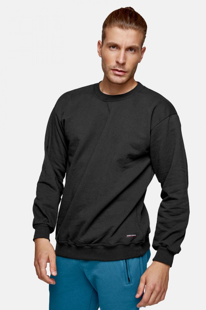 Herren Sweatshirt BODY MOVE 82 BLACK