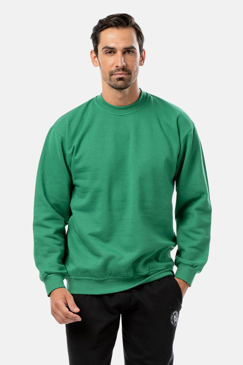 Men's sweatshirt BODY MOVE 82 GREEN