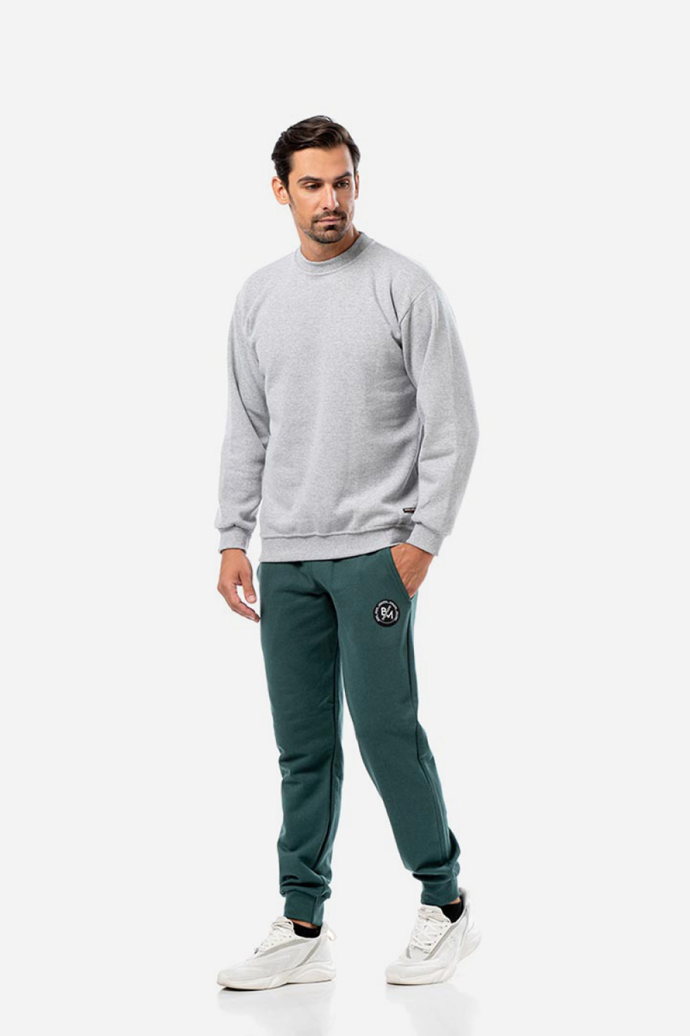 Men's sweatshirt BODY MOVE 82 GREY