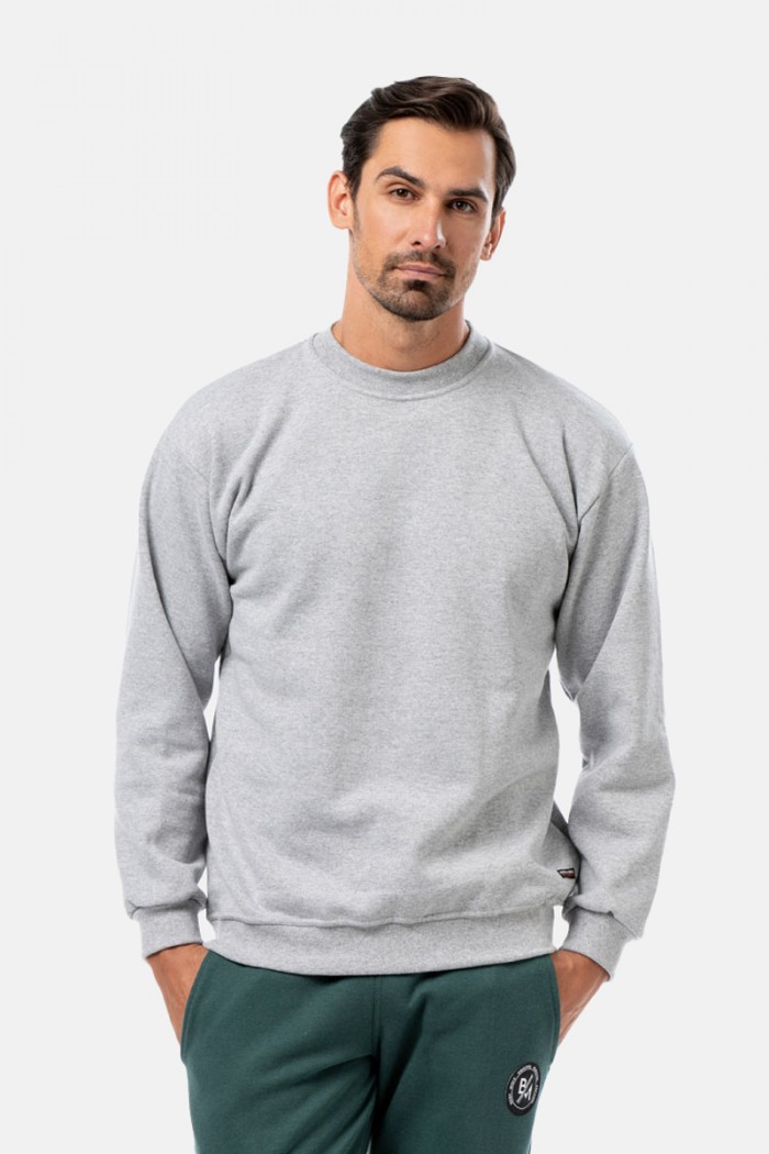 Herren Sweatshirt BODY MOVE 82 GREY