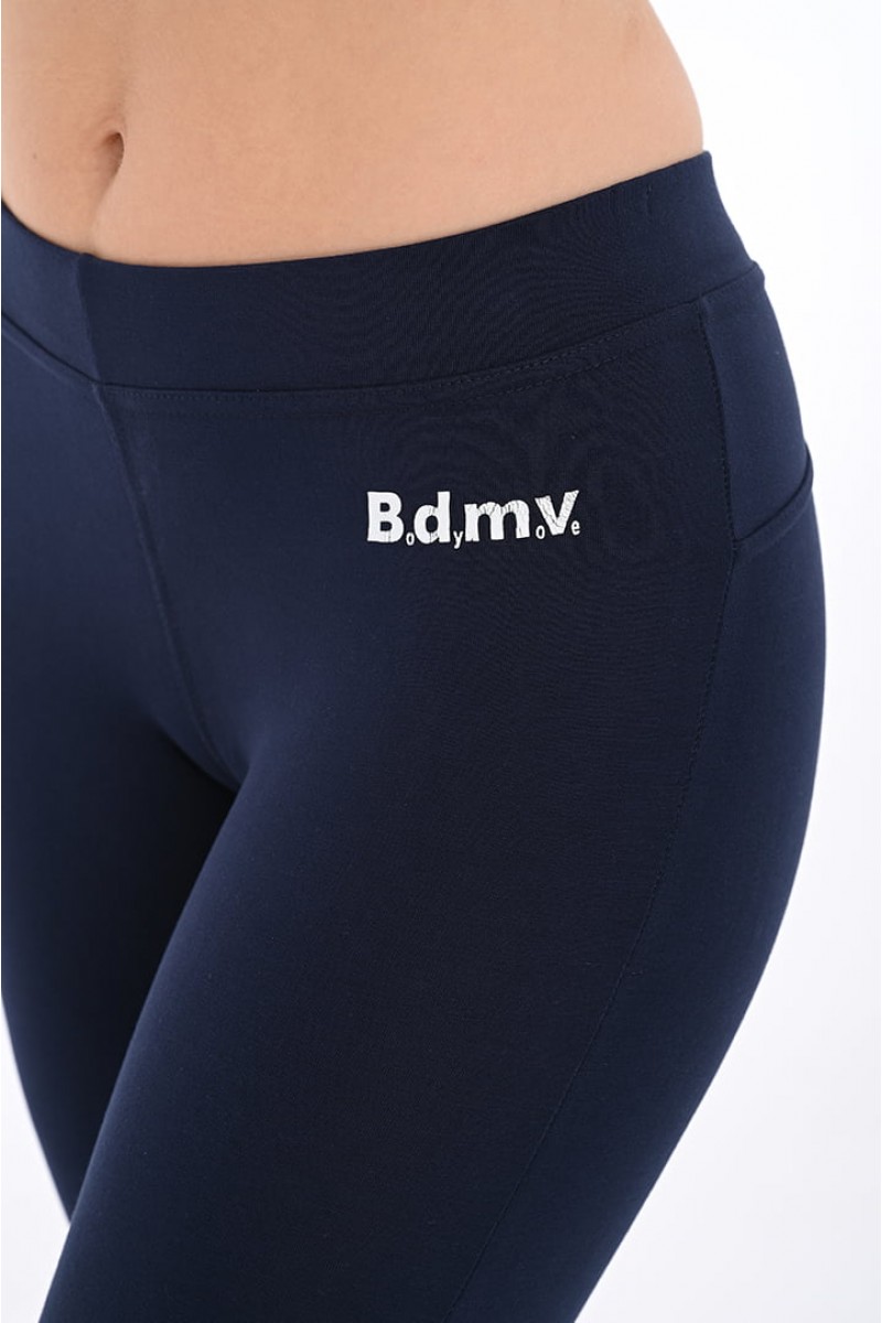 Capri leggings BODY MOVE 827 BLUE DROPS Capri leggings BODY MOVE 827 BLUE DROPS