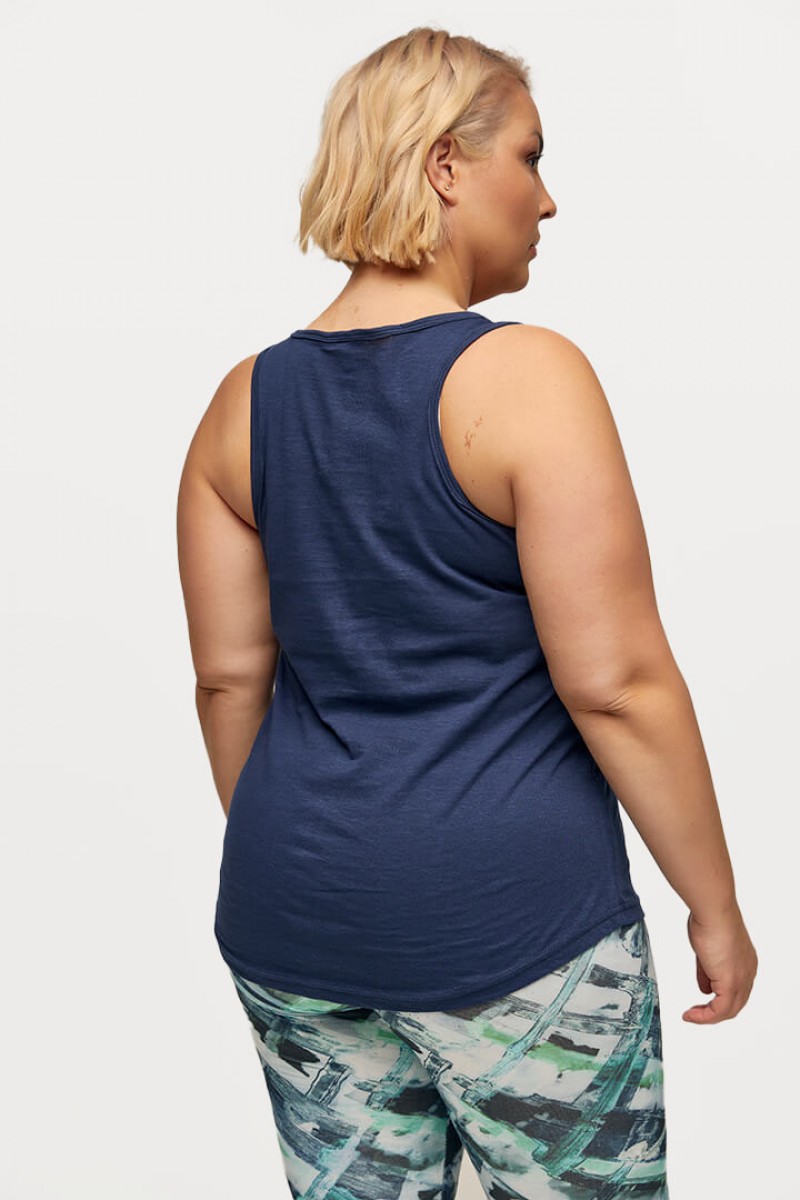 Women's BODY MOVE 893 NAVY Blouse BODY MOVE 893 NAVY