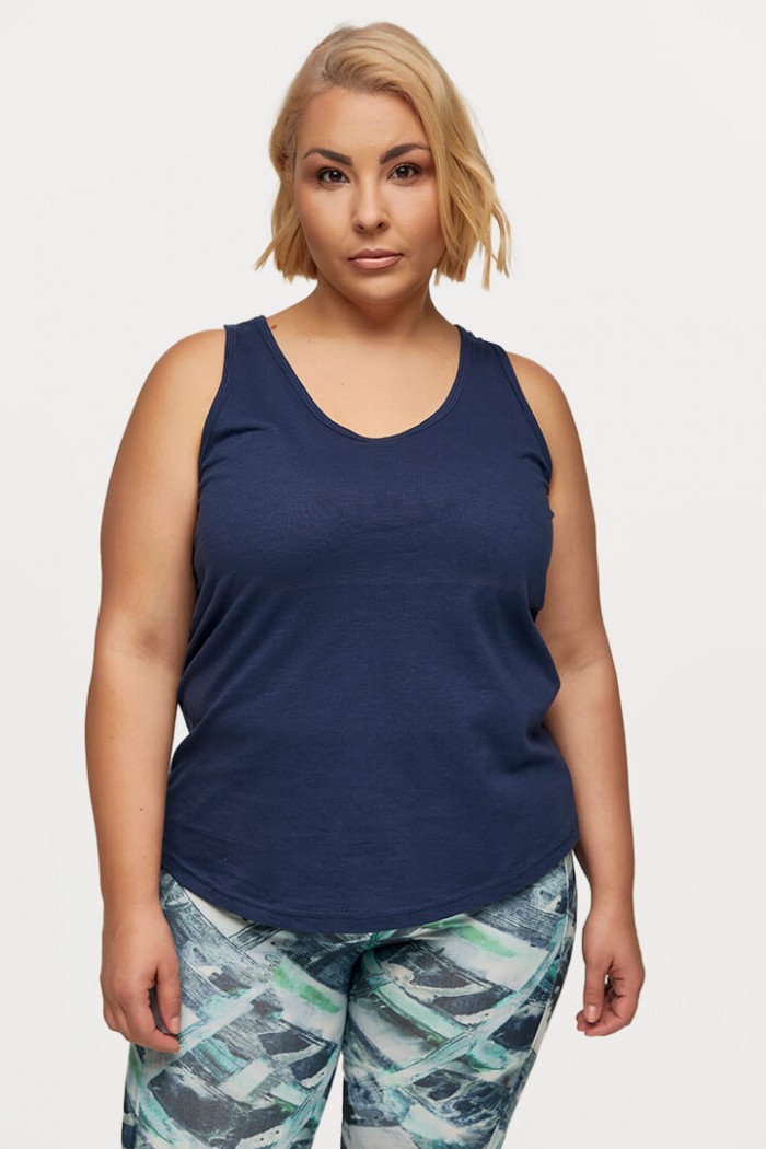 Women's BODY MOVE 893 NAVY Blouse BODY MOVE 893 NAVY