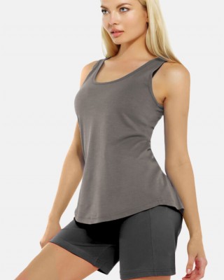 Damen BODY MOVE Bluse Randa 893 Anthrazit