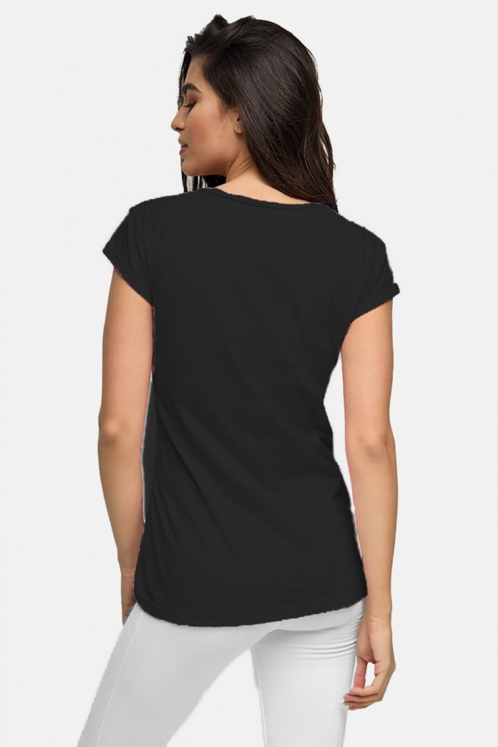 Women's T-Shirt BODY MOVE 894 BLACK