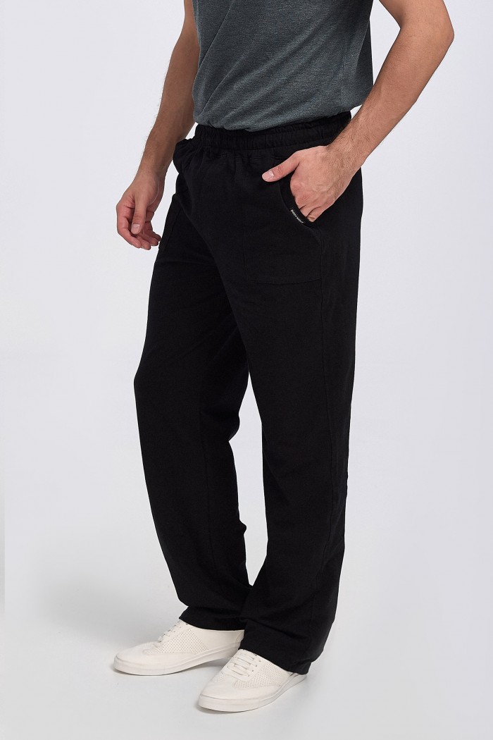 Mens Trousers BODY MOVE Slim Spring Trousers