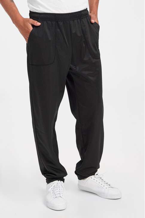 Shiny pants overalls ANS Black