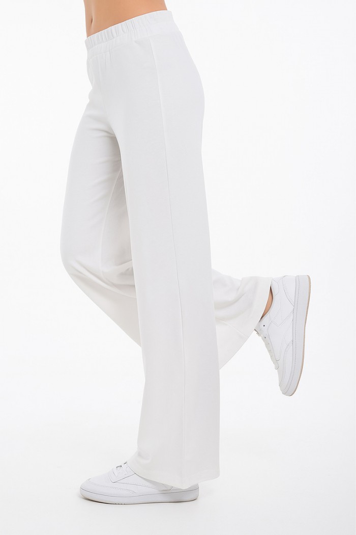 Long trousers BODY MOVE 1396 Lycra White