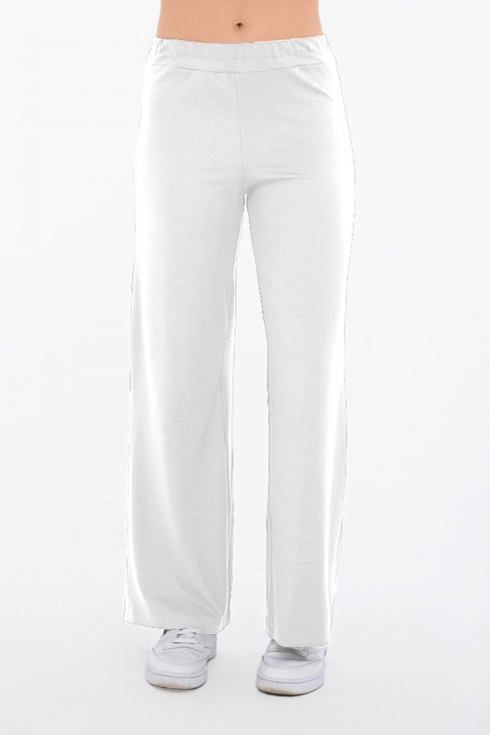 Long trousers BODY MOVE 1396 Lycra White