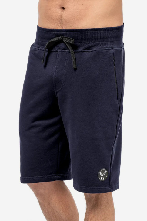 Men's cotton shorts OLYMPIC CHALLENGER 1453 BLUE DROPS
