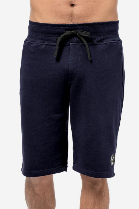 Men's cotton shorts OLYMPIC CHALLENGER 1453 BLUE DROPS