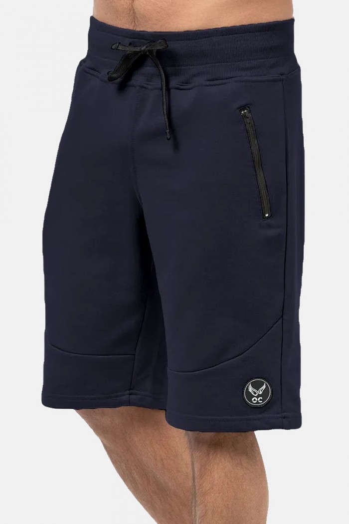 Men's cotton shorts OLYMPIC CHALLENGER 1454 BLUE DROPS