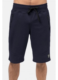 Men's cotton shorts OLYMPIC CHALLENGER 1454 BLUE DROPS