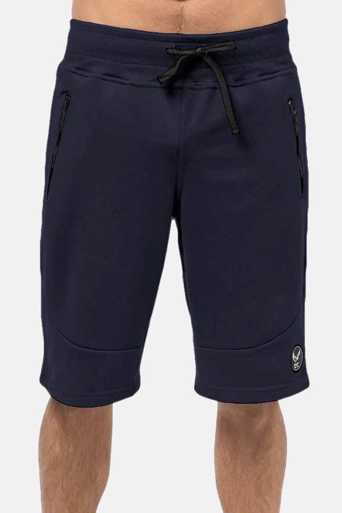 Men's cotton shorts OLYMPIC CHALLENGER 1454 BLUE DROPS