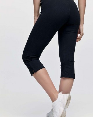 Capri einfarbig Body Move Schwarz 02