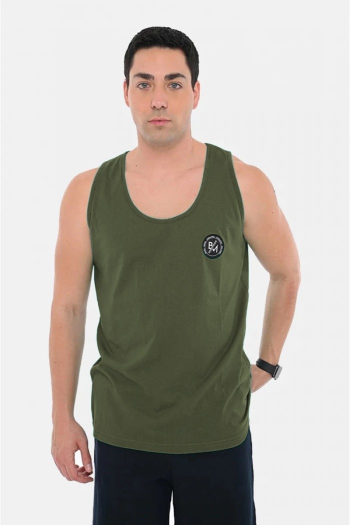 Sleeveless blouse BODY MOVE 257 HAKI