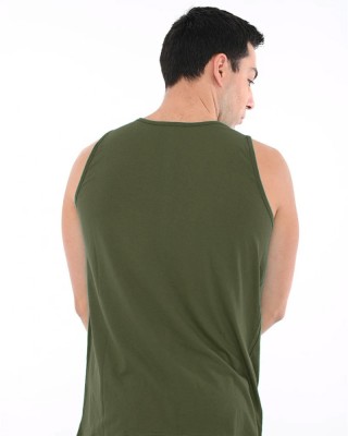 Sleeveless blouse BODY MOVE 257 HAKI