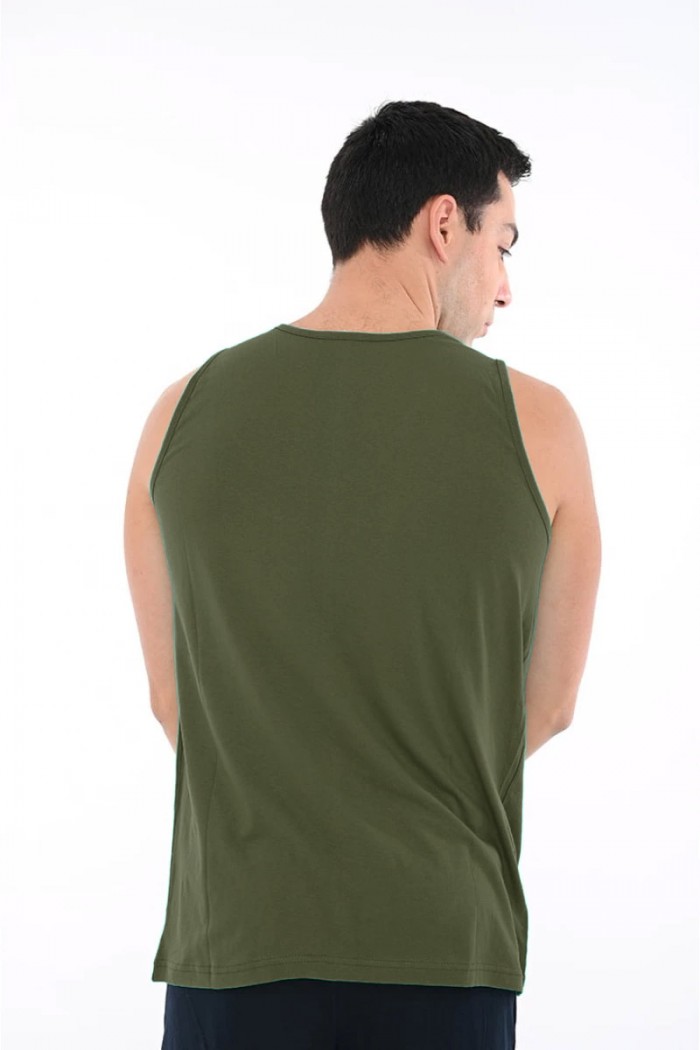 Sleeveless blouse BODY MOVE 257 HAKI