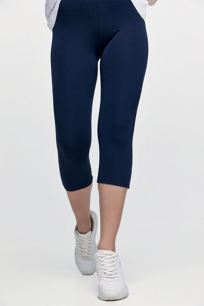 Elastische Leggings BODY MOVE CAPRI 36 NAVY