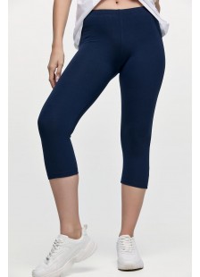 Elastic leggings BODY MOVE CAPRI 36 NAVY Elastic leggings BODY MOVE CAPRI 36 NAVY